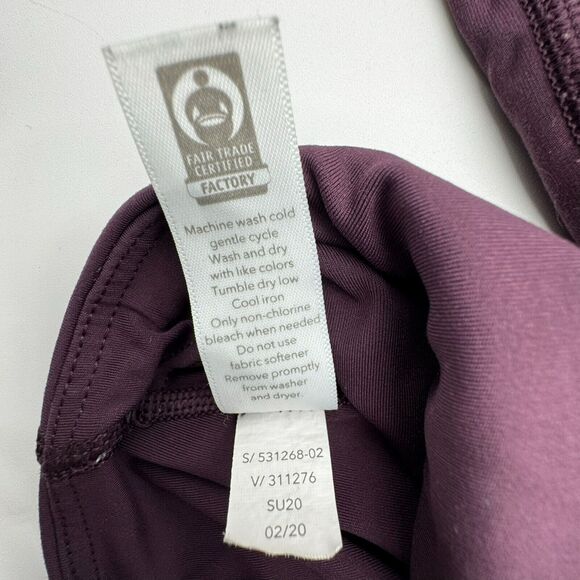 ATHLETA | Large Ultimate Stash Pocket Crop Compression High Rise Purple Leggings - Picture 9 of 9